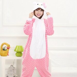 Pyjama combinaison Hello Kitty à pois