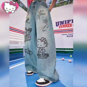 Pantalon large Hello Kitty kawaii