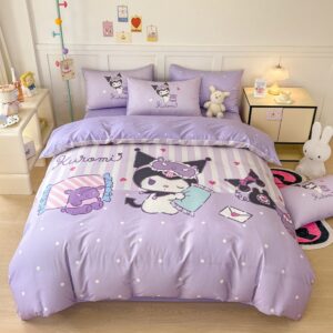 Parure de lit Kuromi graphique