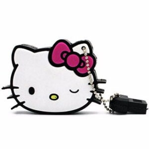 Clé USB Hello Kitty clin d’œil rose