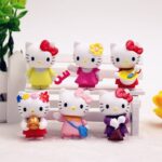 Figurine Hello Kitty fête x6