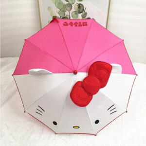 Parapluie Hello Kitty rose et blanc