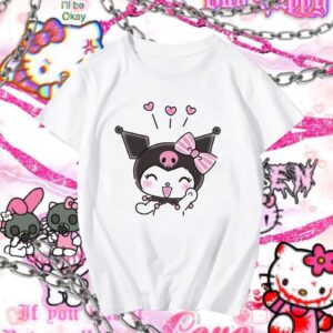 T-shirt Hello Kitty Kuromi Happy