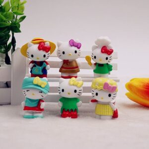 Figurine Hello Kitty travail x6