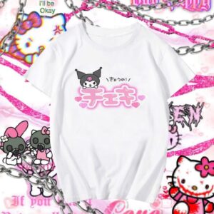 T-shirt Hello Kitty Kuromi Kanji