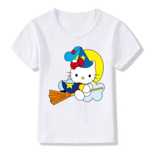 T-shirt Hello Kitty enfant balais magique