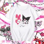 T-shirt Hello Kitty Kuromi et Melody