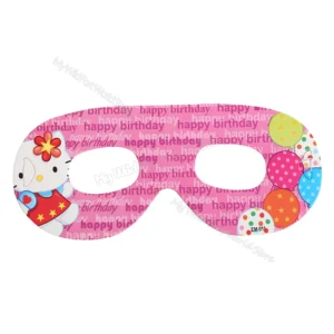 Masques d’anniversaire Hello Kitty x6
