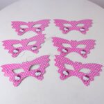 Masque d’anniversaire Hello Kitty kawaii x6