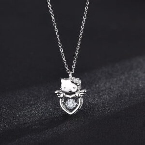 Collier Hello Kitty ange argent