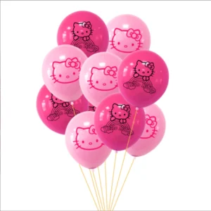 Ballons Hello Kitty rose 10 pièces