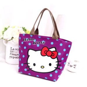 Sac à main Hello Kitty à pois violet