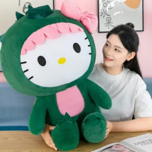Peluche Hello Kitty dinosaure