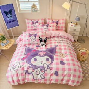 Parure de lit Kuromi violette