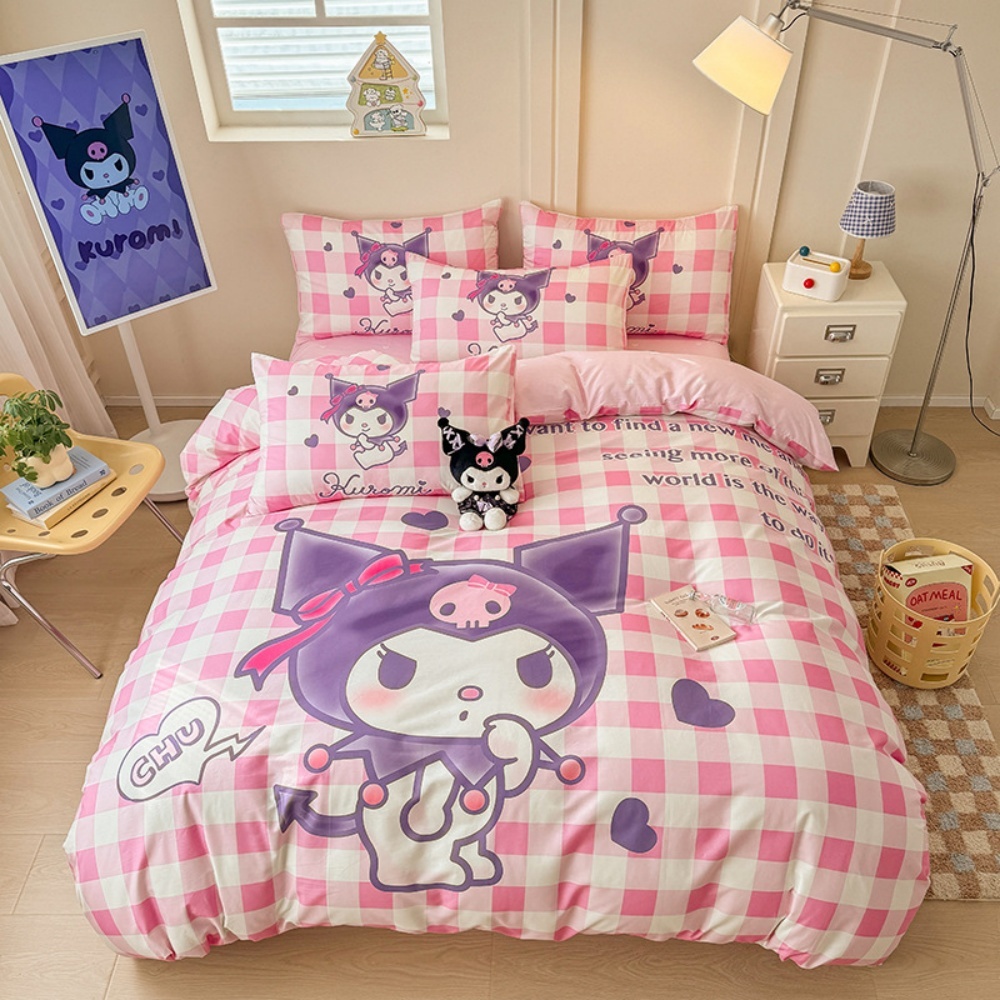 Parure de lit Kuromi violette
