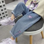 Jean enfant Hello Kitty rose