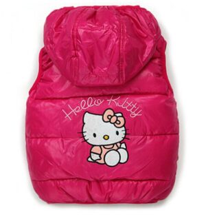 Veste Hello Kitty sans manches rose bonbon