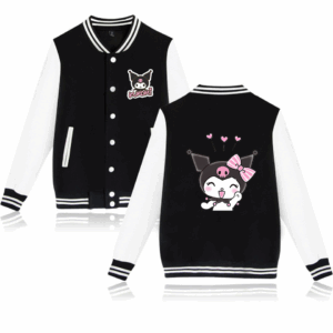 Veste Kuromi Happy rose ou noir