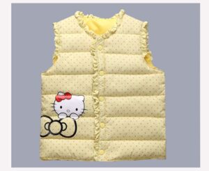 Veste Hello Kitty pois jaune