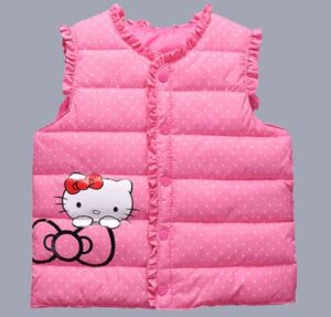 Veste Hello Kitty à pois rose bonbon