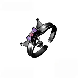 Bague Kuromi noir