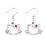 Boucle d'oreille Hello Kitty cristal