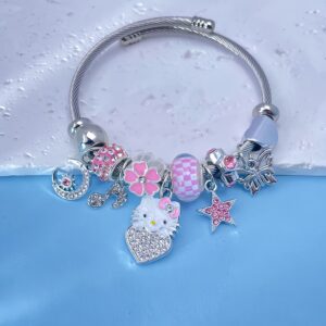 Bracelet Hello Kitty rose