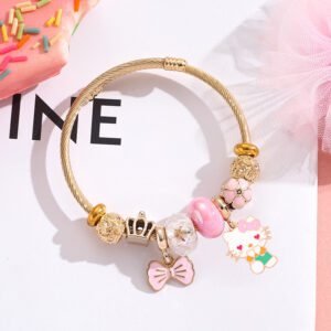 Bracelet Hello Kitty chic rose