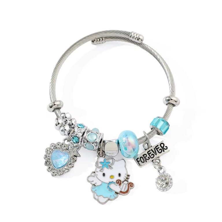 Bracelet Hello Kitty Fantasy bleu ciel