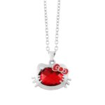 Collier Hello Kitty vintage bleu