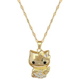 Collier Hello Kitty jaune
