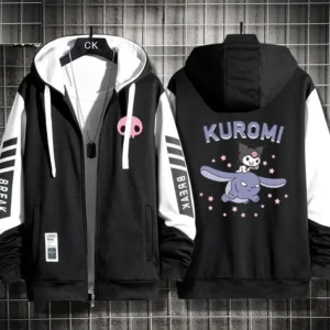 Sweat zippé Kuromi volant