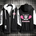 Sweat zippé Kuromi cœur