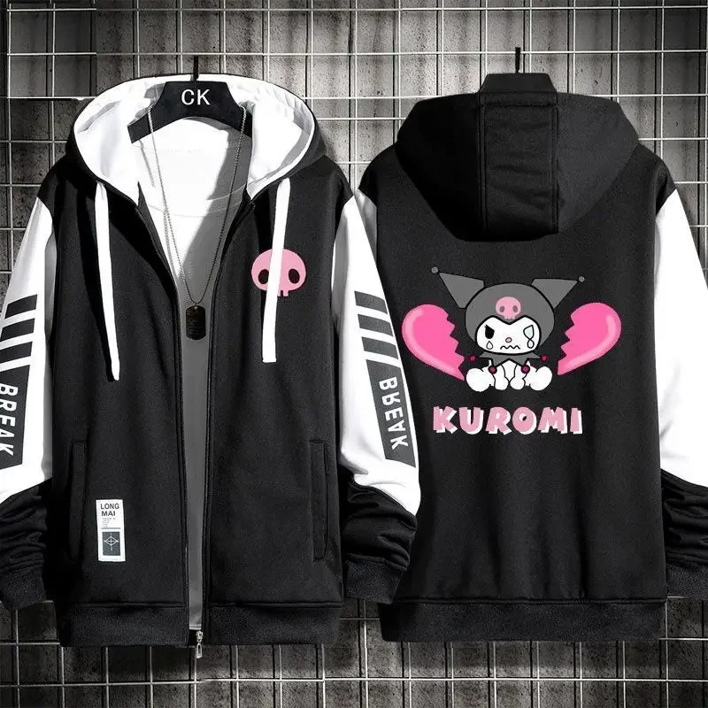Sweat zippé Kuromi cœur