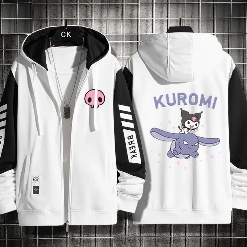 Sweat zippé Kuromi volant – Image 2