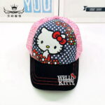 Casquette Hello Kitty jeans rose