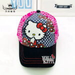 Casquette Hello Kitty jeans rose bonbon