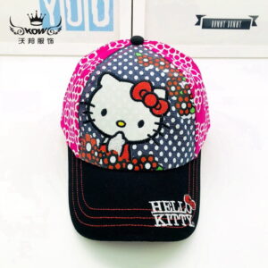 Casquette Hello Kitty jeans rose bonbon